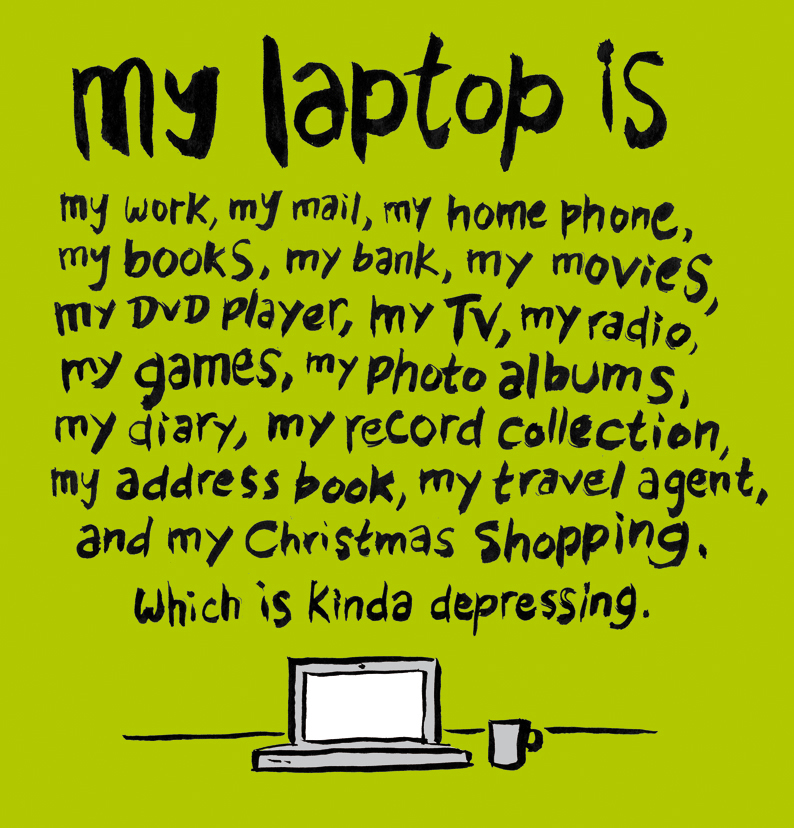 my laptop is