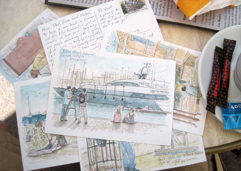 Postcards: Playing with Watercolours