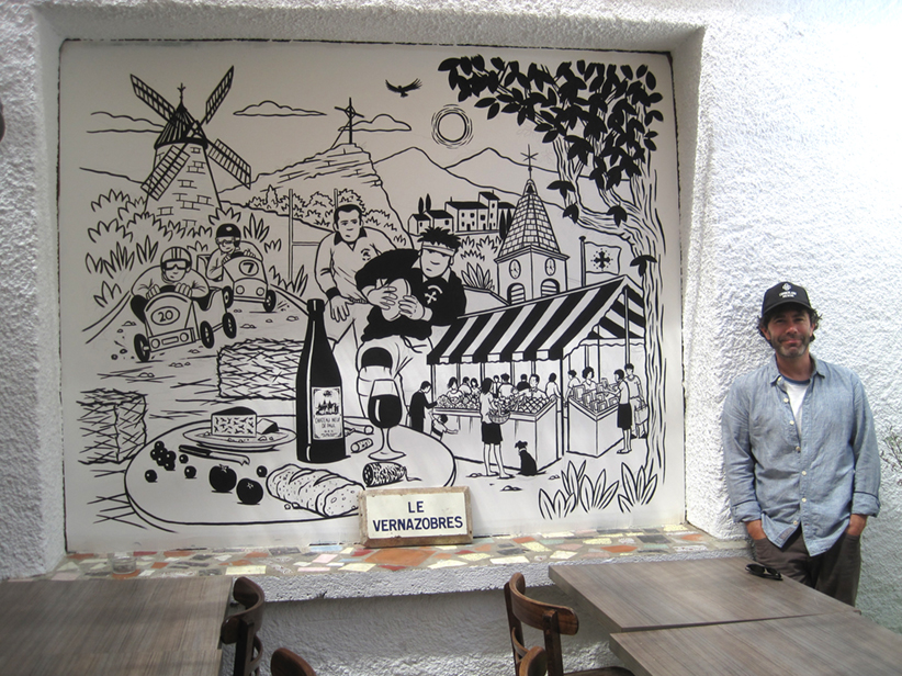A Mural for a French Café